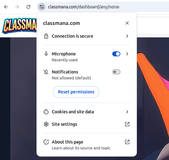 Chrome mikrofon engedélyek