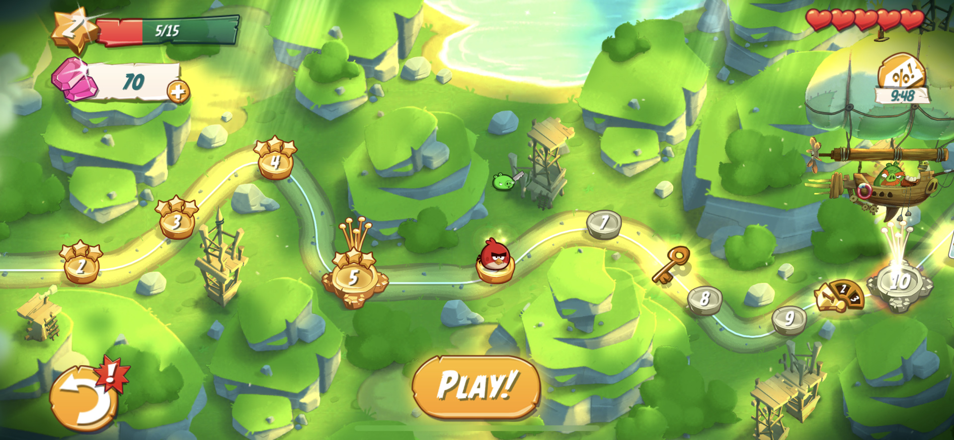Angry Birds szintlépés